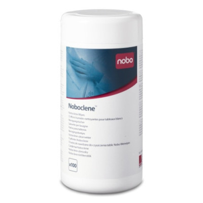 Lingettes nettoyantes NoboClene NoboTableaux Blancs, Lot de 100