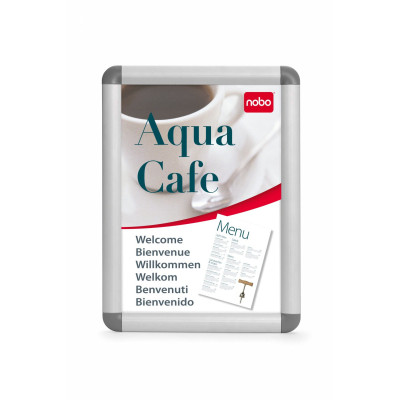 Porte-affiche clipsable 500 x 700 mm nobo, cadre alu