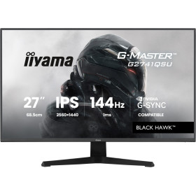 Ecran 27 iiyama G-MASTER Black Hawk Dalle IPS 2.5KHD 75 Hz  HDMI DisplayPort DP