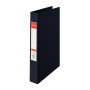 Classeur 4 anneaux carton recouvert pp standard 35 mm vivida esselte, noir