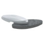 Effaceur magnetique pour tableaux verre, argente