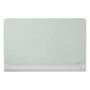 Tableau en verre blanc 1900x1000 mm nobo coins arrondis widescreen 85 , blanc