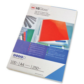 Couverture A4 HIGloss GBC , Lot 100, Bleu