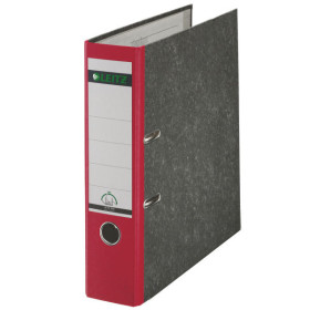 Classeur a levier 180° dos 80 mm Leitz classique marbre, Rouge
