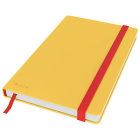 Cahier relie HC format M (A5) COSY Leitz, ligne, Jaune