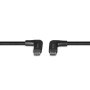 LINDY Câble USB 3.2 type C vers C coudé, 10Gbit s, 1m