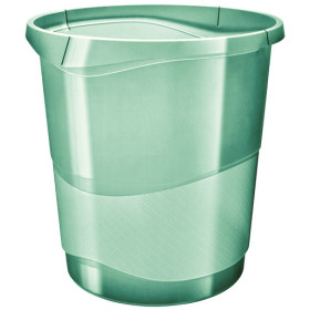Corbeille a papier 14 l colour'breeze esselte, vert