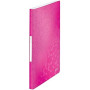 Reliure protege-documents 40 pochette wow leitz , rose