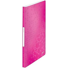 Reliure protege-documents 40 pochette wow leitz , rose
