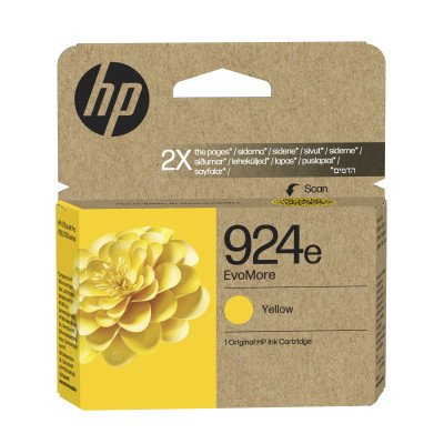 HP 924e EvoMore - Jaune - original - cartouche d'encre - pour Officejet Pro 8130