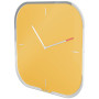 Horloge murale en verre cosy, jaune