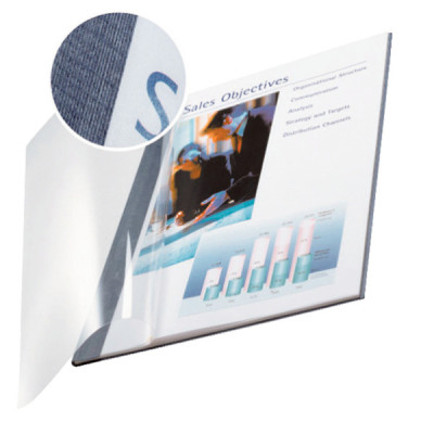 Chemise pour reliure souple IMPRESSBIND Leitz A4 14mm, Boite 10, Bleu