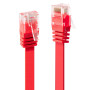 LINDY Câble réseau Plat Rouge Cat.6A U UTP, 2m