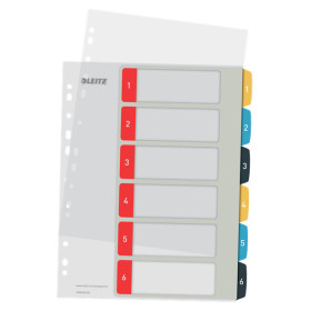Intercalaire imprimable 1-6 COSY Leitz, Multicolore