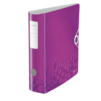Classeur a levier 180° active pp dos 82mm, wow leitz, violet