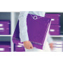 Classeur a levier 180° active pp dos 82mm, wow leitz, violet