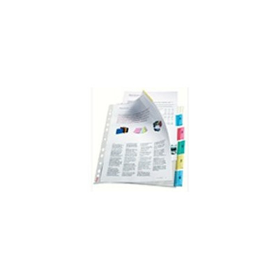 Pochette-intercalaire 6 touches esselte, transparent
