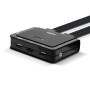 LINDY Switch KVM 2 ports HDMI 4K60, USB 2.0 & audio, câbles intégrés