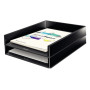 Corbeille a courrier, leitz dual, noir gris