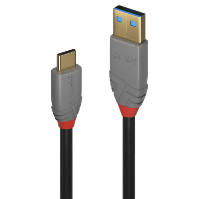 LINDY Câble USB 3.2 type A vers C, 10Gbit s, Anthra Line, 1m