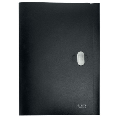 Chemise 3 rabats re cyle leitz, a4 pp, leitz noir