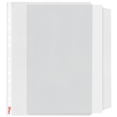 Pochette perforee a rabat lateral esselte, lot de 10 transparent