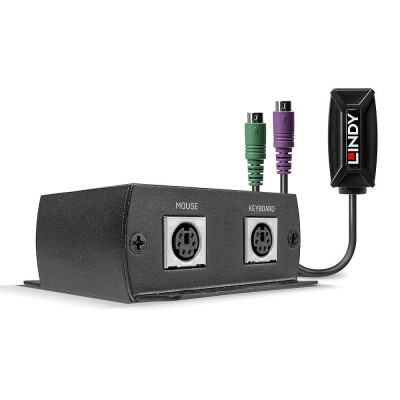 LINDY Extender KM PS 2 Cat.5e 6 100m