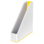 Porte-revues dual wow leitz , blanc jaune