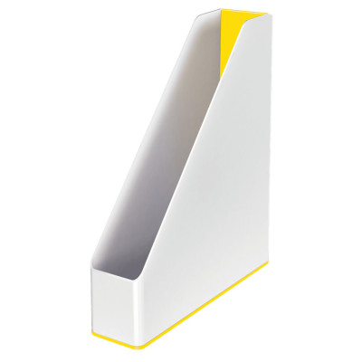 Porte-revues dual wow leitz , blanc jaune