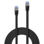 LINDY Câble réseau Plat Noir Cat.6A U FTP, 2m