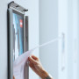 Porte-affiche clipsable a3 nobo, cadre alu