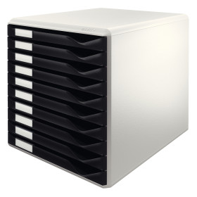 Bloc de classement 10 tiroirs, leitz noir