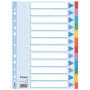 Intercalaire carton, a4, 12 touches esselte, multicolore