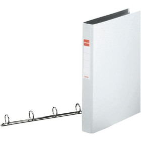 Classeur 4 anneaux carton recouvert PP standard 35 mm VIVIDA Esselte, Blanc
