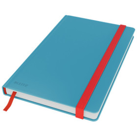 Cahier relie HC format M (A5) COSY Leitz, ligne, Bleu