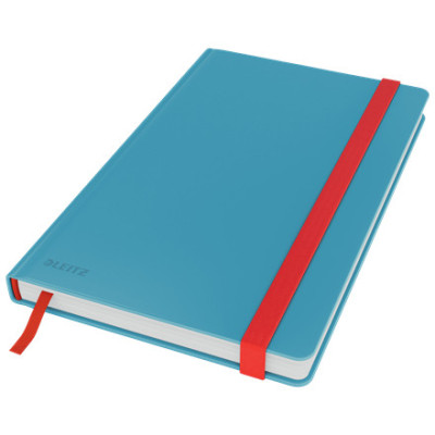 Cahier relie HC format M (A5) COSY Leitz, ligne, Bleu