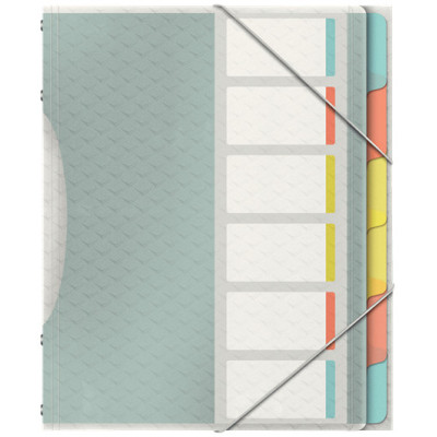 Trieur 6 touches esselte, colour'breeze esselte, multicolore