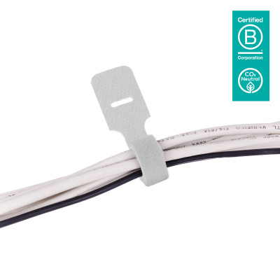 DATAFLEX 33000 LIENS AUTO-AGRIPPANTS BLANC 250mm (lot de 10)