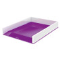 Corbeille a courrier dual wow leitz, blanc violet