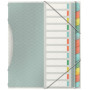 Trieur 12 touches esselte, colour'breeze esselte, multicolore