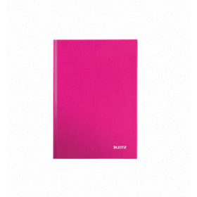 Cahier couverture carton a5 ligne wow leitz, rose