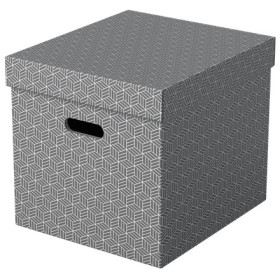 Boites de rangement esselte home, lot de 3, gris