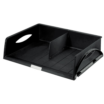 Corbeille a courrier a3 jumbo sorty leitz, noir