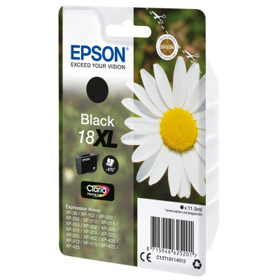 Epson ink cartridge 18xl black ( c13t18114012)