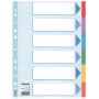 Intercalaire carton, a4, 6 touches esselte, multicolore