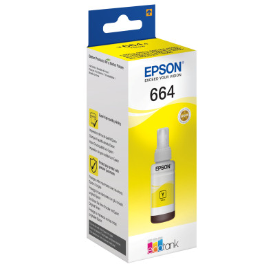 Epson ink cartridge t664440 yellow ( c13t664440 ) ecotank