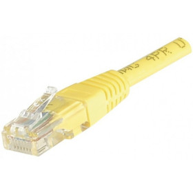 Cordon RJ45 CAT 6 U UTP jaune - 1 m