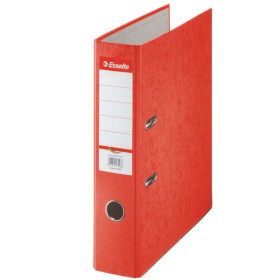 Classeur a levier carton 75mm rainbow esselte, rouge