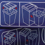 Sac  plastique 175L Rexel, 100 pieces