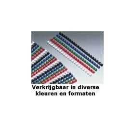 Peignes plastiqueA4 COMBIND GB, 8mm , Lot de 100C, Rouge